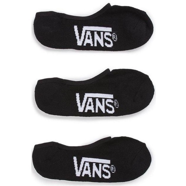 Vans Classic Super No Show Black Size 9.5-13 Pack of 3 Socks