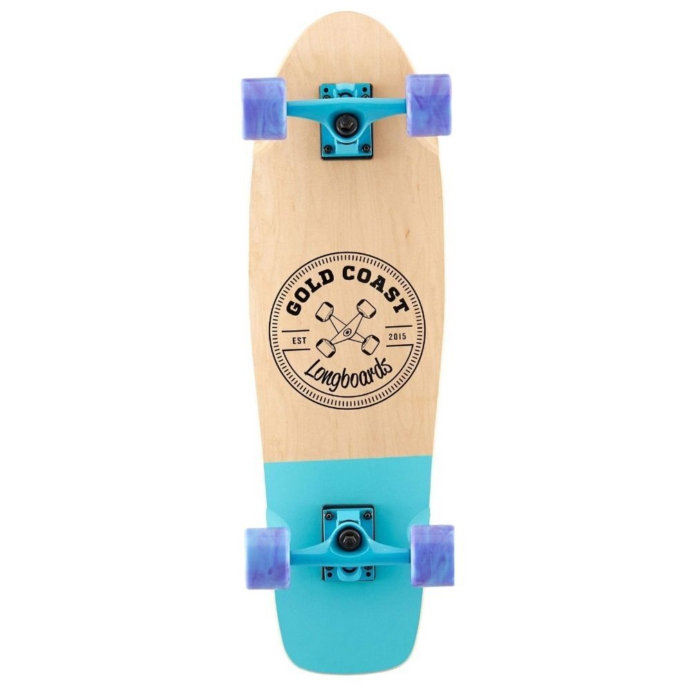 Gold Coast Longboards Retro Dip Blue Cruiser Skateboard