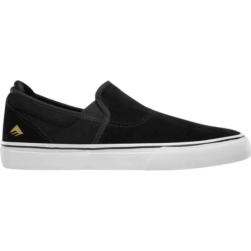Emerica Wino G6 Slip-On Black White Gold Youth Skate Shoes [Size: 10C]