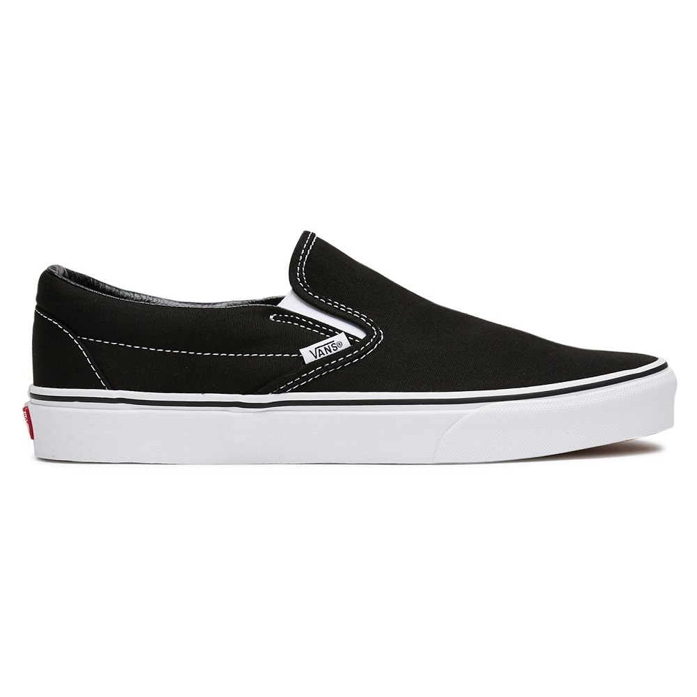 Vans Classic Slip On Black White Shoes [Size: US 7]