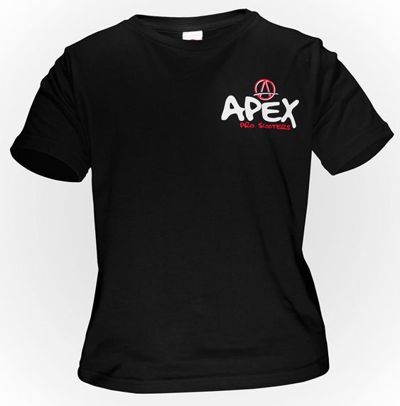 Apex Scooters Classic T-Shirt Kids 10 Black 