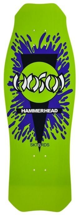 Hosoi Skateboard Deck Og Hammerhead Splatter Green