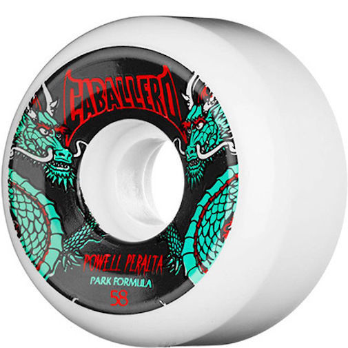 Powell Skateboard Wheels Caballero White Pf 58mm