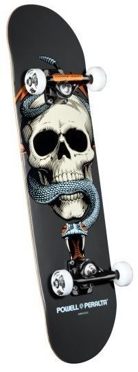 Powell Peralta Skateboard Complete Skull & Snake Grey