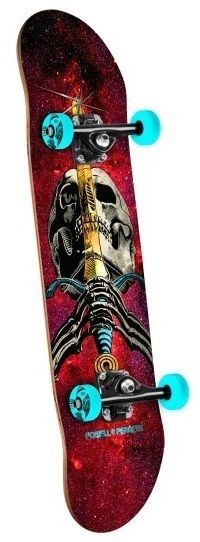 Powell Peralta Skateboard Complete Skull & Sword Cosmic Red