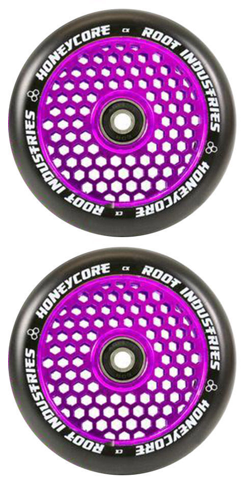 Root Industries Honey Core 110mm Wheel Set Black Pu Purple