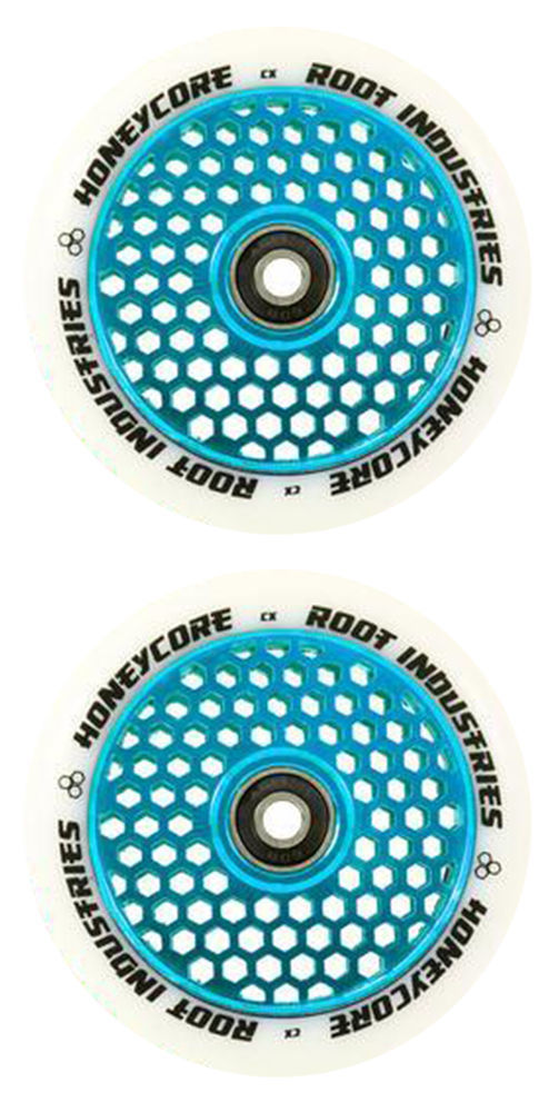 Root Industries Honey Core 110mm Wheel Set White Pu Light Blue
