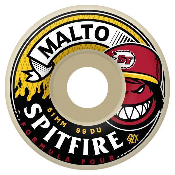 Spitfire Skateboard Wheels F4 Hotbox Malto 99D 51mm