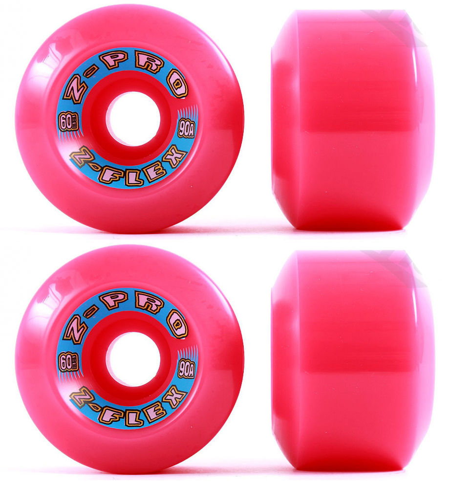 ZFlex ZPro 60mm Skateboard Wheels 90A Pink