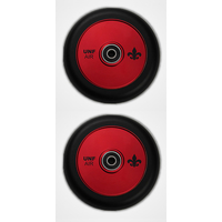 Unfair 110mm Hollow Core Scooter Wheels - Red