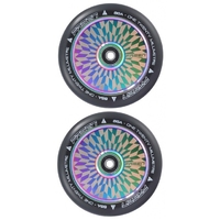 Fasen 120mm Hollow Core Scooter Wheels Set Of 2 - Offset Neochrome Oil Slick