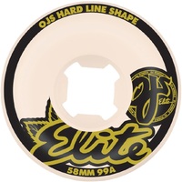 OJ Elite Hardline Black Gold 99A 58mm Skateboard Wheels