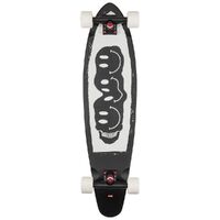 Globe Longboard Skateboard Bells Black White Red 34