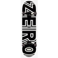 Zero Skateboard Complete Bold Black White 7.25
