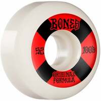 Bones Skateboard Wheels 100's White Red V5 52mm