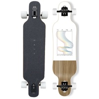 Nana Longboard Skateboard Complete Push Ranger Playback White 40