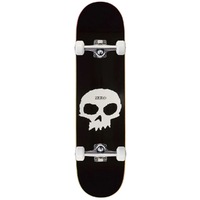 Zero Single Skull Black White 8.0 Complete Skateboard