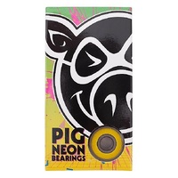 Pig Neon Bearings Black Set Of 8