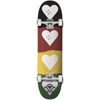 The Heart Supply Skateboard Complete Quad Red Gold Green 8.25