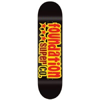 Foundation Skateboard Deck 3 Star Black 8.125