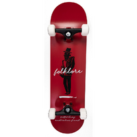 Folklore Skateboard Complete Warm Press Jazz Red 8.25