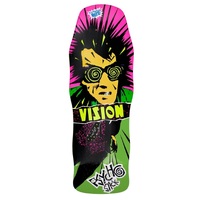 Vision Original Psycho Stick Reissue Lime Skateboard Deck