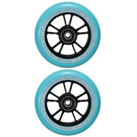 Envy Scooter Wheels Teal Black 100mm Set Of 2