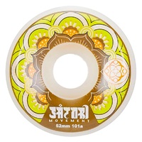 Satori Skateboard Wheels Mandala Yellow 101a 52mm