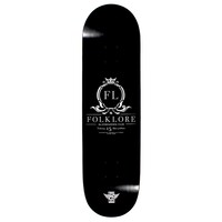 Folklore Skateboard Deck Fibretech Lite 15 Year Black Silver 8.125