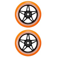 Envy Scooter Wheels S3 Black Orange 110mm Set Of 2