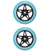 Envy Scooter Wheels S3 Black Teal 110mm Set Of 2