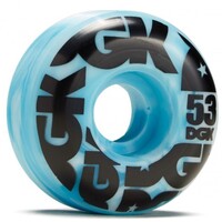 DGK Skateboard Wheels 101D Swirl Formula Blue 53mm