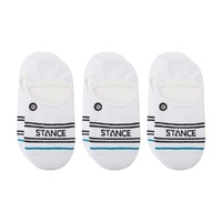 Stance No Show Basic 3 Pack White Large Mens Socks