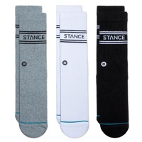 Stance Mens Socks Crew Basic 3 Pack Multi Medium