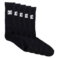 DC Crew Black 5pk Socks