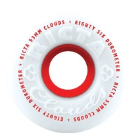 Ricta Skateboard Wheels Clouds Red 86A 53mm