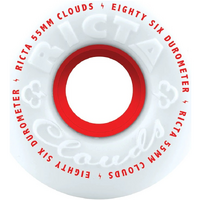 Ricta Clouds Red 55mm Skateboard Wheels