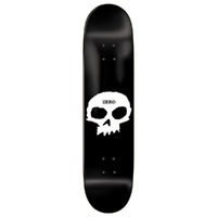 Zero R7 Single Skull Black White 7.5 Skateboard Deck