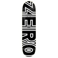 Zero Skateboard Deck Bold Black White 8.375