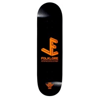 Folklore Skateboard Deck Fibretech Lite 3D Orange 8.0
