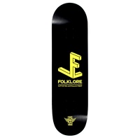 Folklore Skateboard Deck Fibretech Lite 3D Yellow 8.125