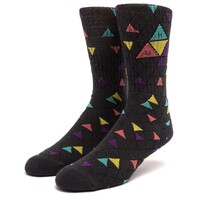 HUF Socks Triple Triangle Pattern Charcoal