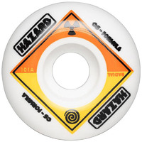 Hazard Skateboard Wheels Bio CS Radial White 101A 51mm