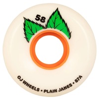 OJ Plain Jane Keyframe White 58mm Skateboard Wheels