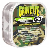 Bronson G3 Gravette Skateboard Bearings 8Pk