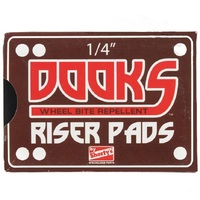 Shortys Dooks Skateboard Riser Pads 1/4