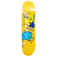 Polar Skate Co Skateboard Deck Team Smoking Heads Yellow 8.375