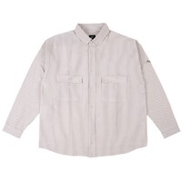 Magenta Button Up Shirt Striped