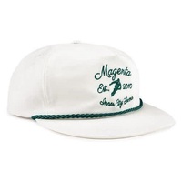 Magenta Hat Cap Adjustable Club White