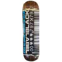 Black Label Ripped Barcode Brown 8.25 Skateboard Deck